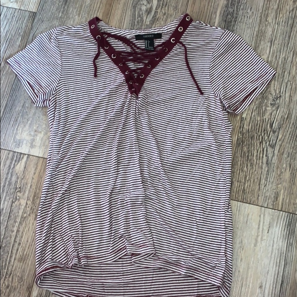 Forever 21 tie shirt